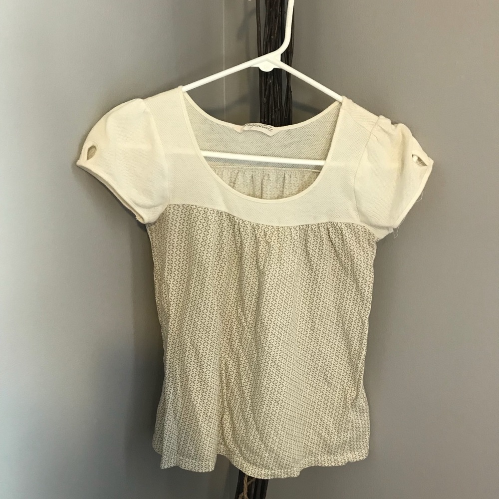 Small Aeropostale beige baby doll top